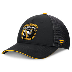 Pittsburgh Penguins Fanatics 2024 NHL Draft On Stage Trucker Adjustable Hat - Black | US 200562179