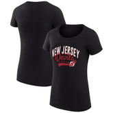 New Jersey Devils G-III 4Her by Carl Banks Women's Super-Slim Fit Lightweight Filigree Logo T-Shirt – Black | US 200563481