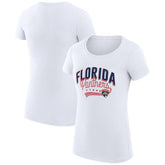 Florida Panthers G-III 4Her by Carl Banks Women's Super-Slim Fit Lightweight Filigree Logo T-Shirt – White | US 200563500