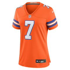 John Elway Denver Broncos Women's Mile High Collection 1977 Throwback Player Game Jersey - Orange Jerseys