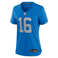 Jared Goff Detroit Lions Women's Alternate Game Jersey - Blue Jerseys