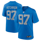 Aidan Hutchinson Detroit Lions Alternate Game Jersey - Blue Jerseys