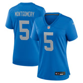 David Montgomery Detroit Lions Women's Alternate Game Jersey - Blue Jerseys