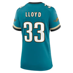 Devin Lloyd Jacksonville Jaguars Women's Prowler Throwback Game Jersey - Teal Jerseys