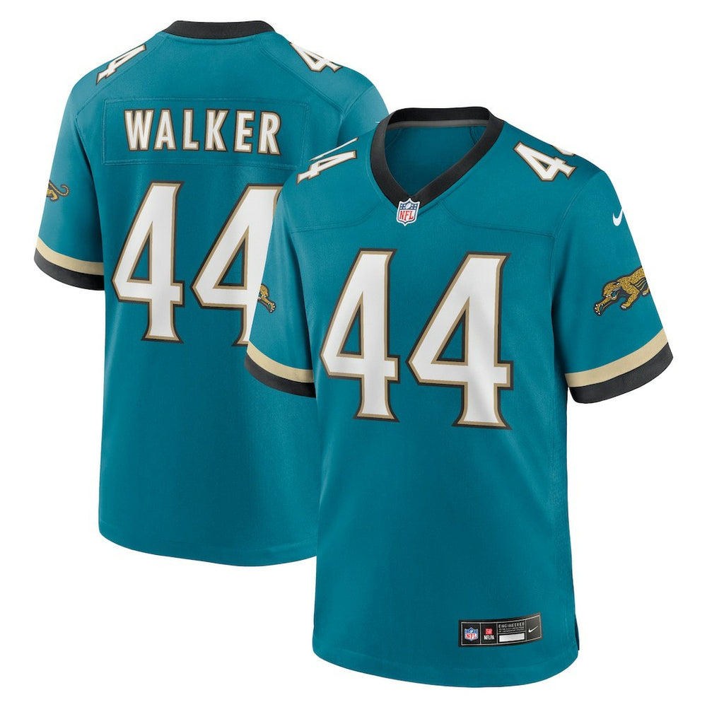 Travon Walker Jacksonville Jaguars Prowler Throwback Player Game Jersey - Teal Jerseys