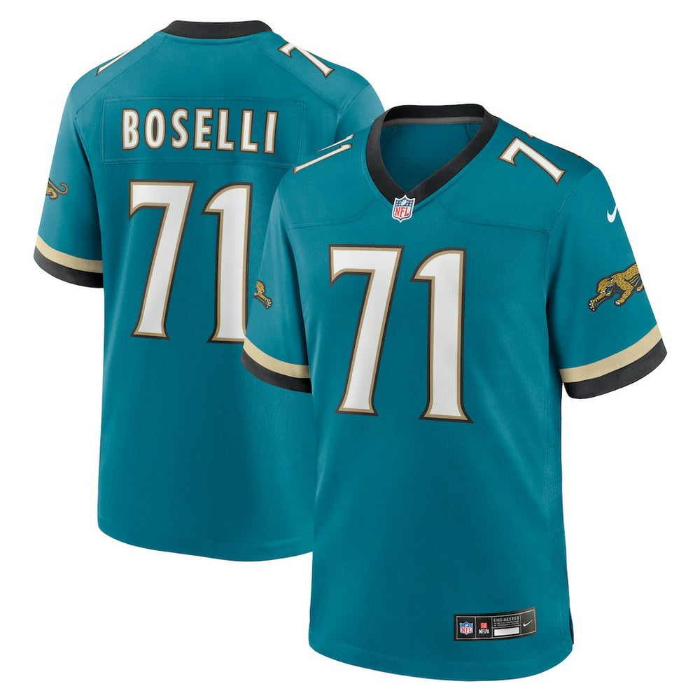 Tony Boselli Jacksonville Jaguars Prowler Throwback Retired Player Game Jersey - Teal Jerseys