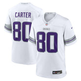 Cris Carter Minnesota Vikings Alternate Retired Player Game Jersey - White Jerseys