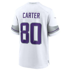 Cris Carter Minnesota Vikings Alternate Retired Player Game Jersey - White Jerseys