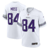 Randy Moss Minnesota Vikings Alternate Retired Player Game Jersey - White Jerseys