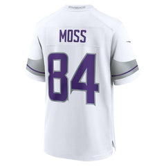 Randy Moss Minnesota Vikings Alternate Retired Player Game Jersey - White Jerseys
