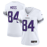 Randy Moss Minnesota Vikings Women's Alternate Retired Player Game Jersey - White Jerseys