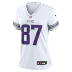 T.J. Hockenson Minnesota Vikings Women's Alternate Game Player Jersey - White Jerseys