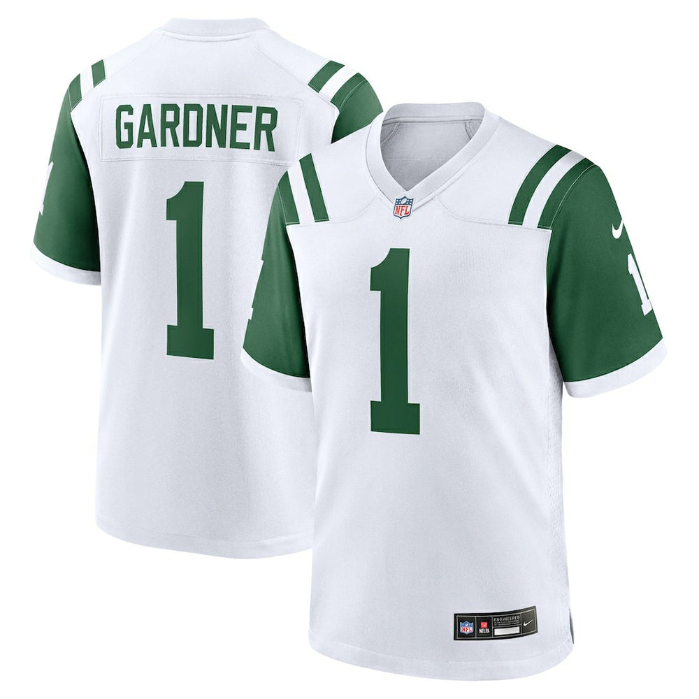 Ahmad Sauce Gardner New York Jets Classic Alternate Game Jersey - White Jerseys