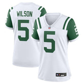 Garrett Wilson New York Jets Women's Classic Alternate Game Jersey - White Jerseys