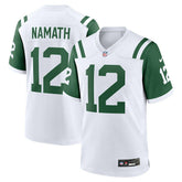 Joe Namath New York Jets Classic Alternate Retired Player Game Jersey - White Jerseys