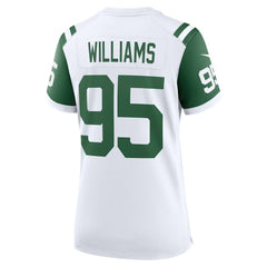 Quinnen Williams New York Jets Women's Classic Alternate Game Jersey - White Jerseys
