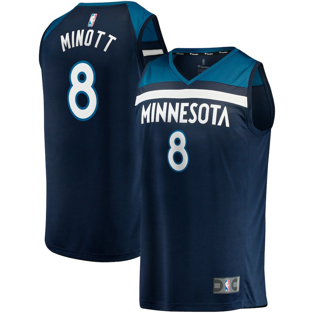 Josh Minott Minnesota Timberwolves Fast Break Player Jersey Icon Edition Navy - Fanatics