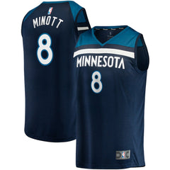 Josh Minott Minnesota Timberwolves Fast Break Player Jersey Icon Edition Navy - Fanatics