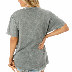 Green Bay Packers Gameday Couture Women's Tackle Titan Boyfriend Washed T-Shirt - Gray T-shirts