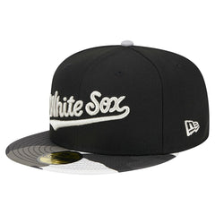 Chicago White Sox New Era Metallic Camo 59FIFTY Fitted Hat - Black Hats