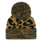 Washington Wizards '47 Women's Rosette Cuffed Knit Hat with Pom Leopard - 47 brand
