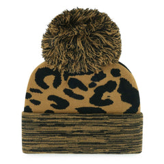Washington Wizards '47 Women's Rosette Cuffed Knit Hat with Pom Leopard - 47 brand