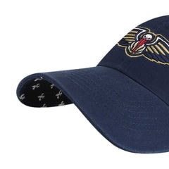 New Orleans Pelicans '47 Women's Confetti Undervisor Clean Up Adjustable Hat Navy - 47 brand