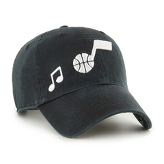 Utah Jazz '47 Women's Confetti Undervisor Clean Up Adjustable Hat Black - 47 brand