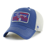 Philadelphia 76ers '47 Five Point Patch Clean Up Adjustable Hat Royal - 47 brand