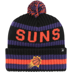 Phoenix Suns '47 Bering Cuffed Knit Hat with Pom Black - 47 brand
