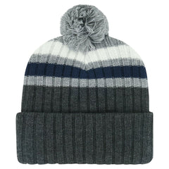 Toronto Maple Leafs '47 Stack Patch Cuffed Knit Hat with Pom - Gray | US 200568095