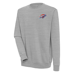 Oklahoma City Thunder Antigua Victory Pullover Sweatshirt Heather Gray