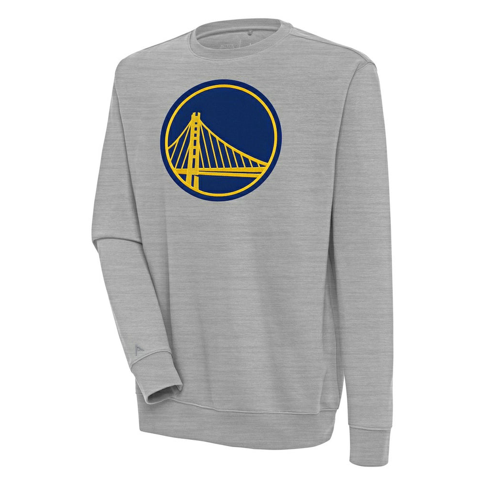 Golden State Warriors Antigua Victory Pullover Sweatshirt Heather Gray