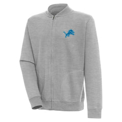 Detroit Lions Antigua Victory Full-Zip Jacket - Heather Gray Jackets