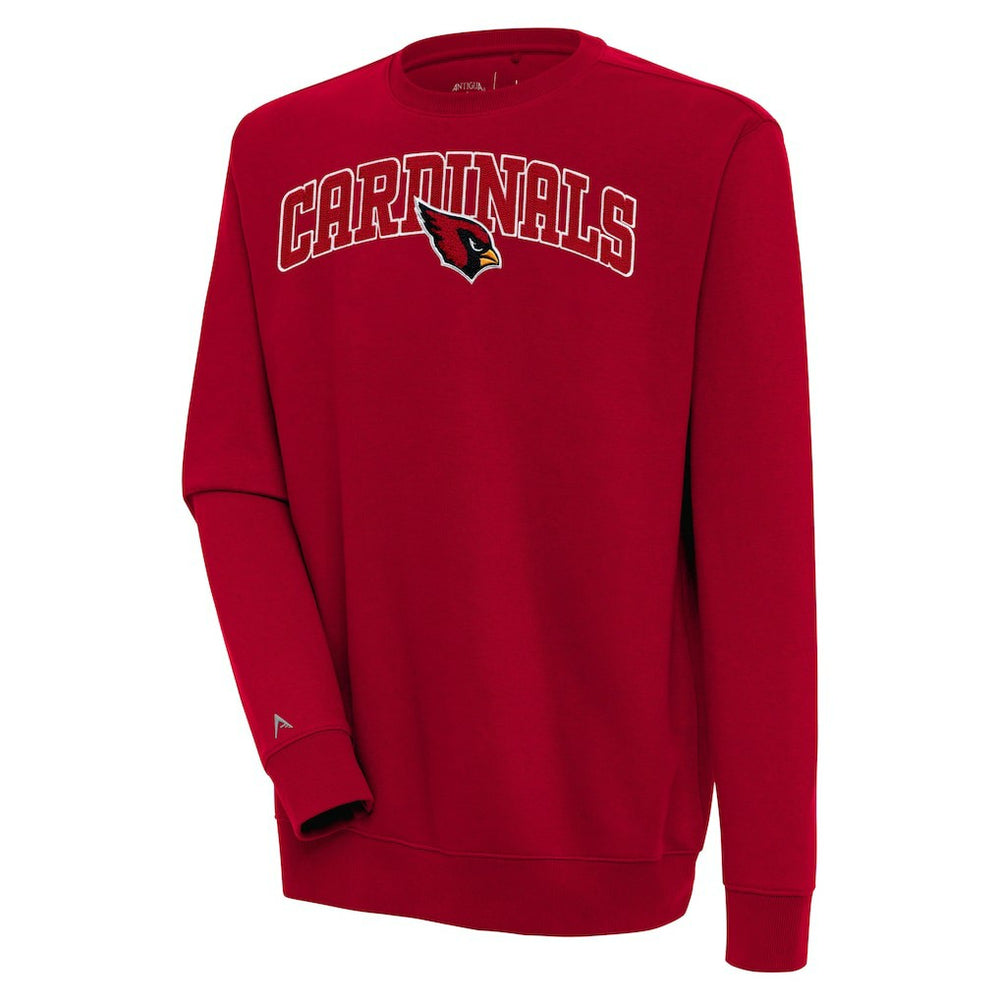 Arizona Cardinals Antigua Victory Chenille Pullover Sweatshirt - Cardinal Pullover
