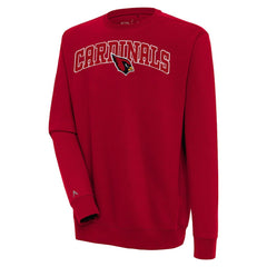 Arizona Cardinals Antigua Victory Chenille Pullover Sweatshirt - Cardinal Pullover