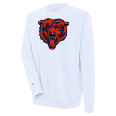Chicago Bears Antigua Victory Pullover Sweatshirt - White Pullover