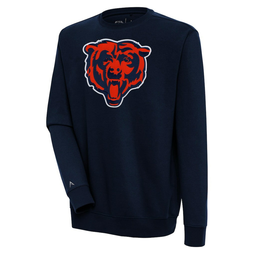 Chicago Bears Antigua Victory Pullover Sweatshirt - Navy Pullover