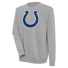 Indianapolis Colts Antigua Victory Pullover Sweatshirt - Heather Gray Pullover