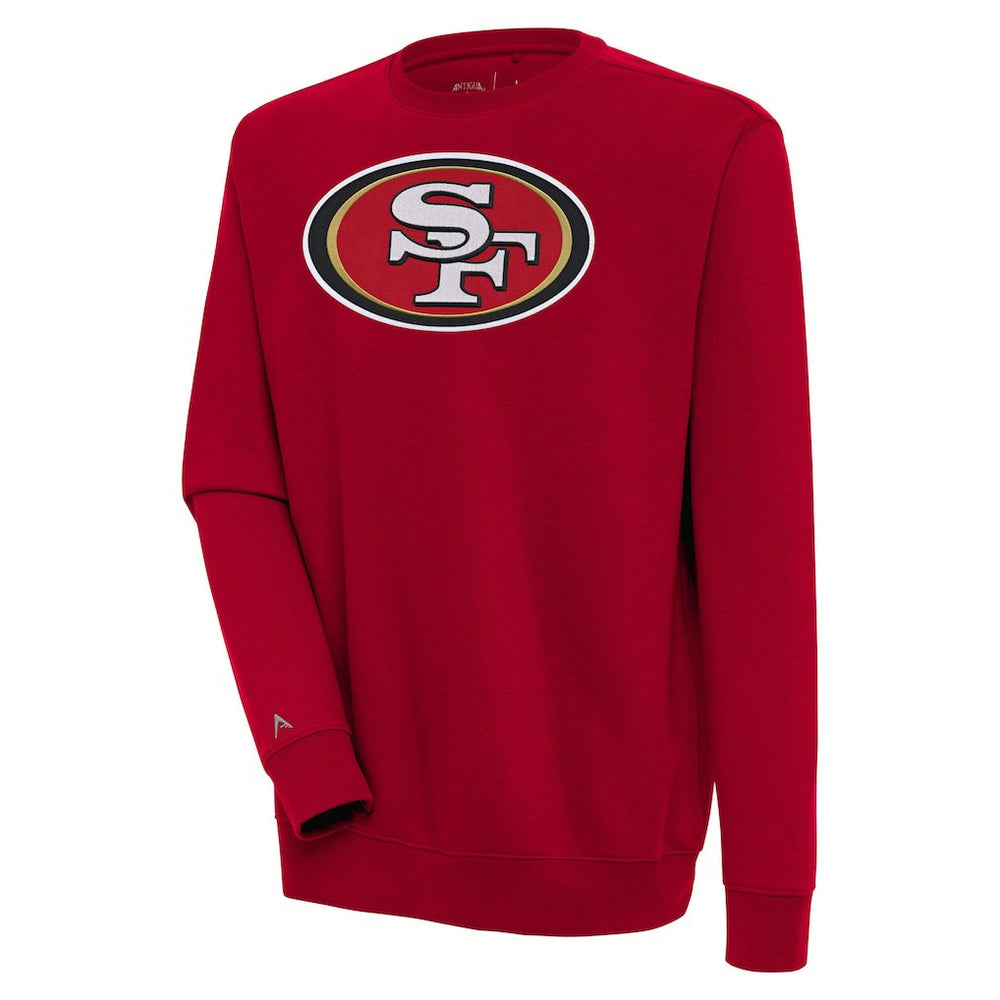 San Francisco 49ers Antigua Victory Pullover Sweatshirt - Scarlet Pullover