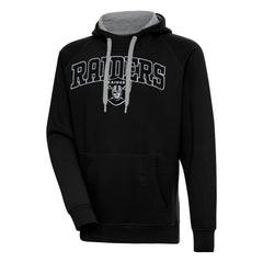 Las Vegas Raiders Antigua Victory Pullover Hoodie - Black Hoodies