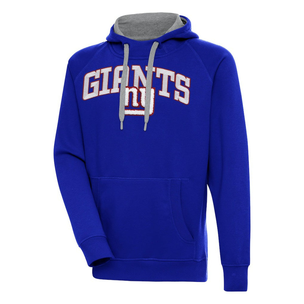New York Giants Antigua Victory Pullover Hoodie - Royal Hoodies