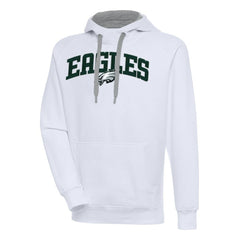 Philadelphia Eagles Antigua Victory Pullover Hoodie - White Hoodies