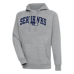 Seattle Seahawks Antigua Victory Pullover Hoodie - Heather Gray Hoodies