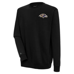 Baltimore Ravens Antigua Victory Pullover Sweatshirt - Black Pullover