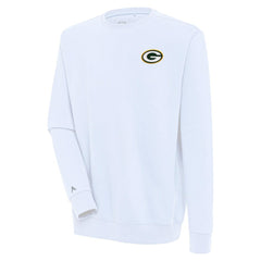 Green Bay Packers Antigua Victory Pullover Sweatshirt - White Pullover