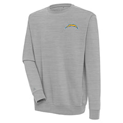 Los Angeles Chargers Antigua Victory Pullover Sweatshirt - Heather Gray Pullover