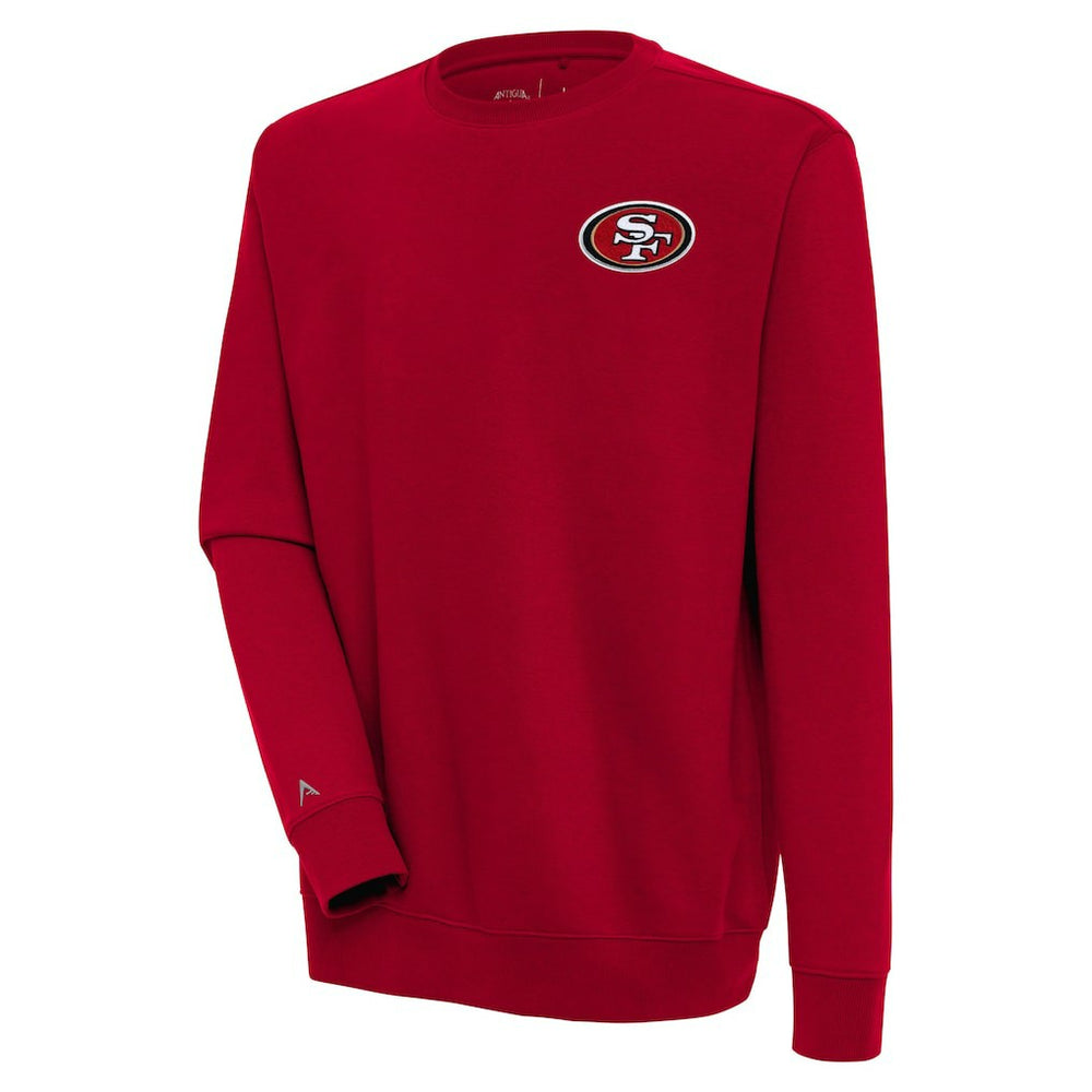 San Francisco 49ers Antigua Victory Pullover Sweatshirt - Scarlet Pullover