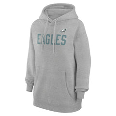 Philadelphia Eagles G-III 4Her by Carl Banks Women's Dot Print Pullover Hoodie - Heather Gray Hoodies