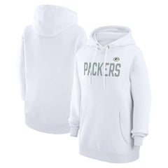 Green Bay Packers G-III 4Her by Carl Banks Women's Dot Print Pullover Hoodie - White Hoodies